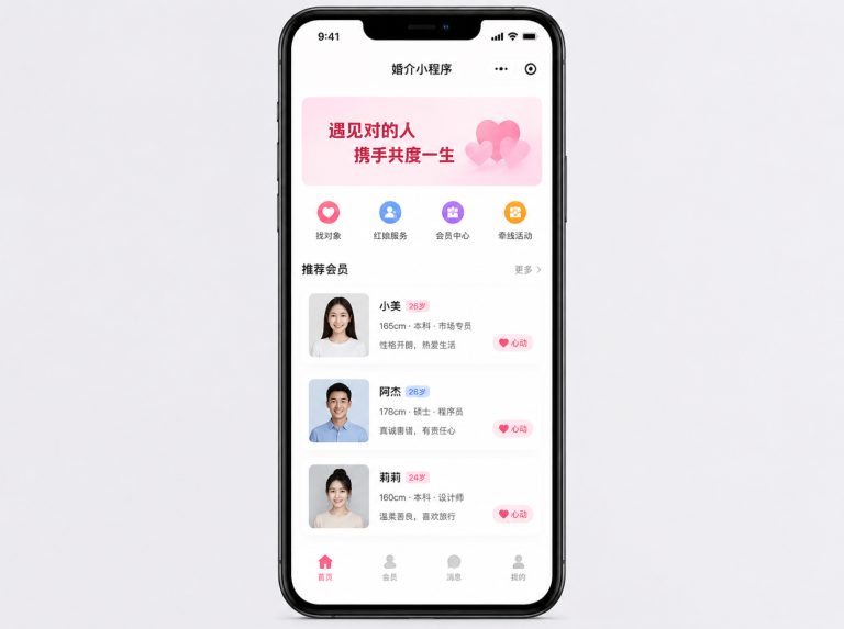 池州婚介所管理小程序